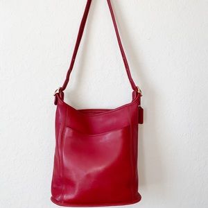 Coach vintage red shoulder bag
